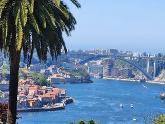 View of the city of Porto from the Vila Nova de Gaia side of the Douro River